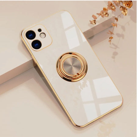 Luxury Plating Ring Holder Phone Case For iPhone - Case Monkey