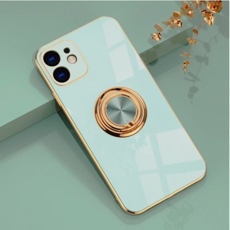 Luxury Plating Ring Holder Phone Case For iPhone - Case Monkey