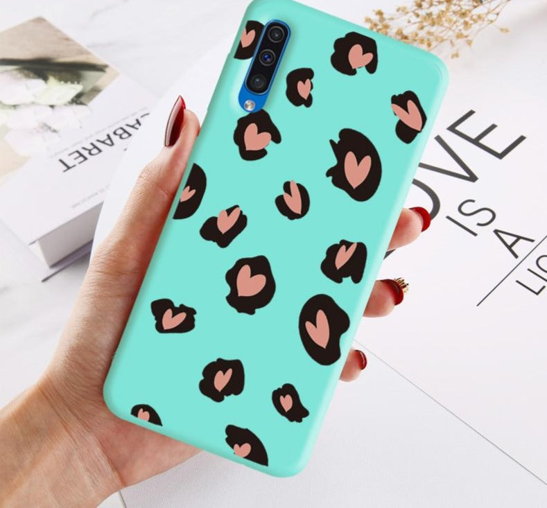 Leopard Print Heart Phone Cover - Case Monkey