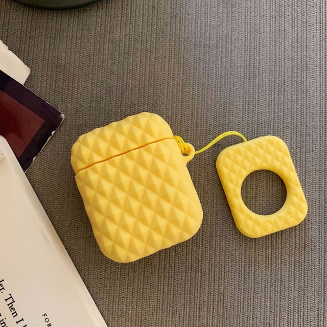 Diamond Style Silicone Case For Apple Airpods - Case Monkey