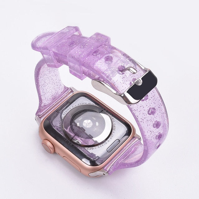 Glitter Silicone Watch Strap for Apple Watch - Case Monkey