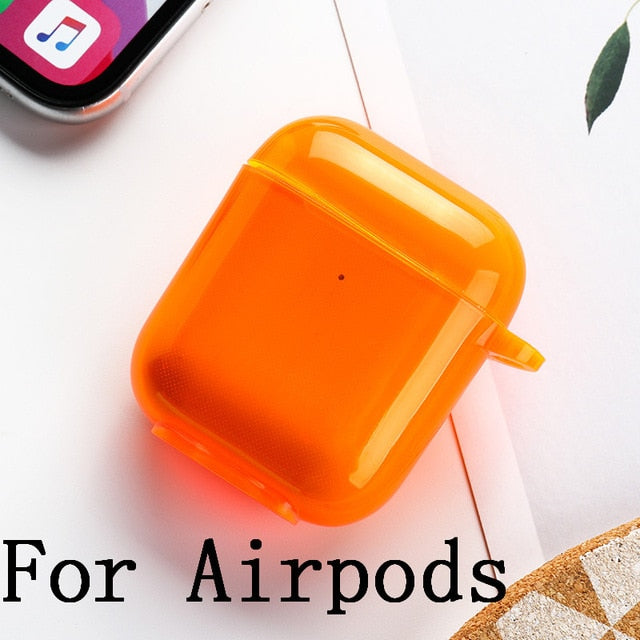 Silicone Fluorescent Transparent Case for Airpods - Case Monkey