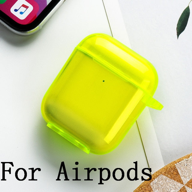 Silicone Fluorescent Transparent Case for Airpods - Case Monkey