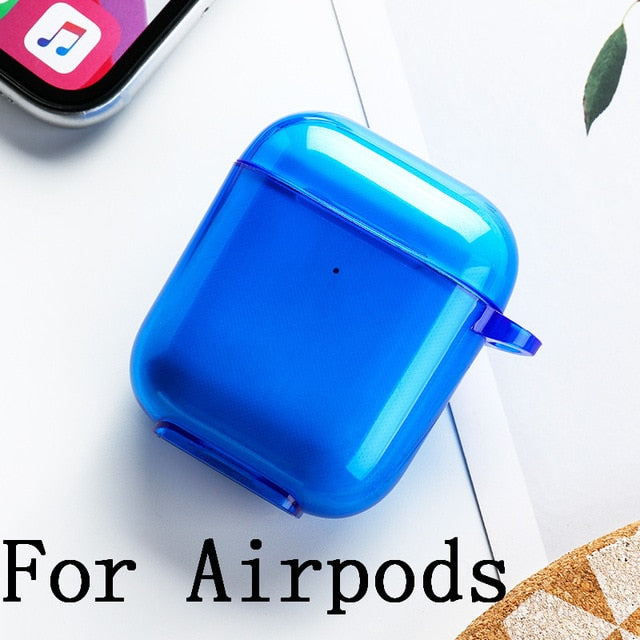 Silicone Fluorescent Transparent Case for Airpods - Case Monkey