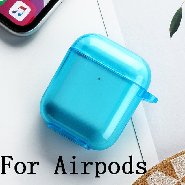 Silicone Fluorescent Transparent Case for Airpods - Case Monkey