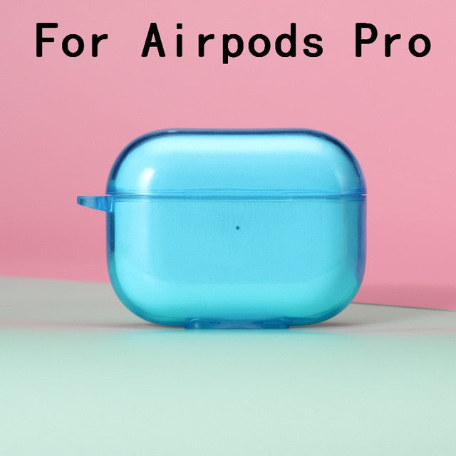 Silicone Fluorescent Transparent Case for Airpods - Case Monkey