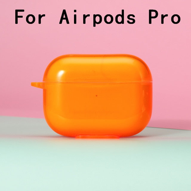 Silicone Fluorescent Transparent Case for Airpods - Case Monkey