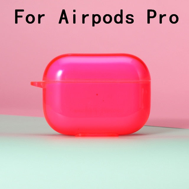 Silicone Fluorescent Transparent Case for Airpods - Case Monkey