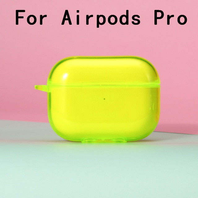 Silicone Fluorescent Transparent Case for Airpods - Case Monkey