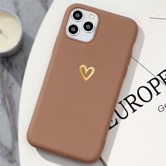 Love Heart Matte Phone Case For Huawei Phones - Case Monkey